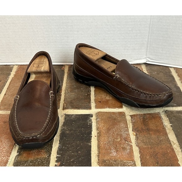 Allen Edmonds Boulder Brown Leather Driving Shoes Loafers Moccasins Mens Sz 8 main image 5